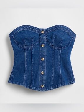 Gap × HFR Denim Corset Top by Atelier Ndigo